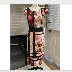 New York & Co. Window Pane Style Scuba Dress